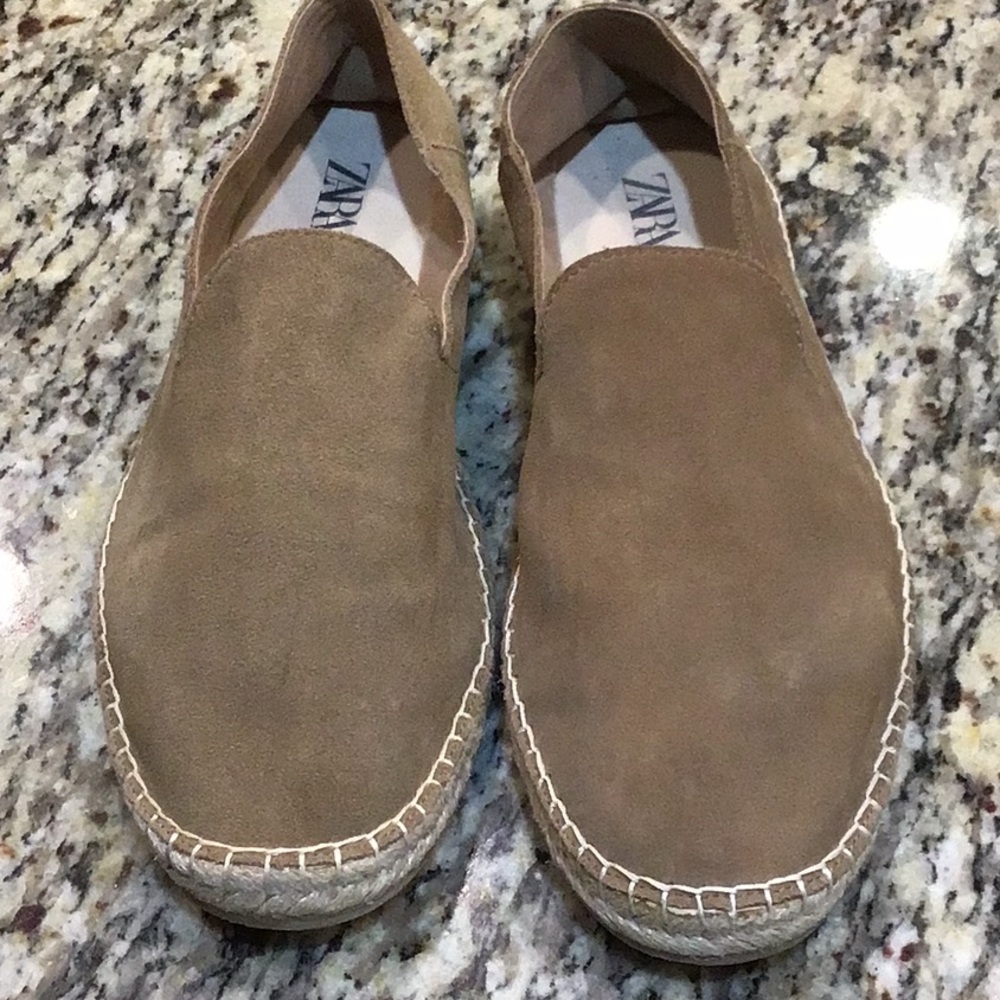 Zara men’s suede espadrilles Sz 44